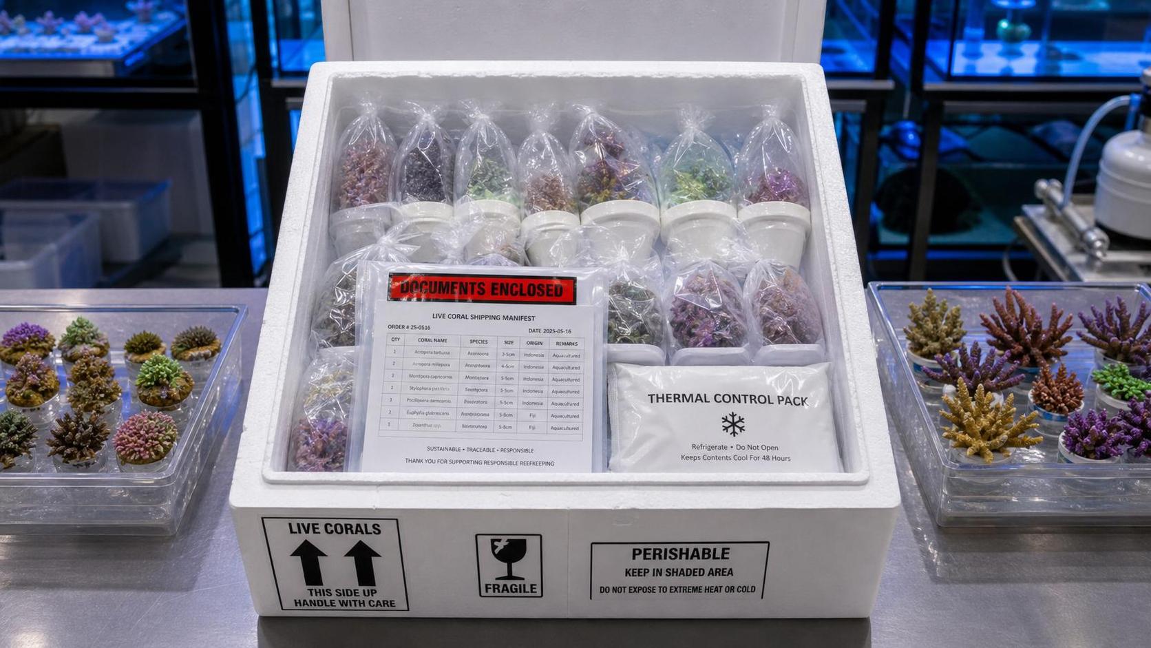 Coral Wholesale Supplier Checklist: Species Consistency, Packing, and Loss Control Coral Wholesale Supplier Checklist: Species Consistency, Packing, and Loss Control