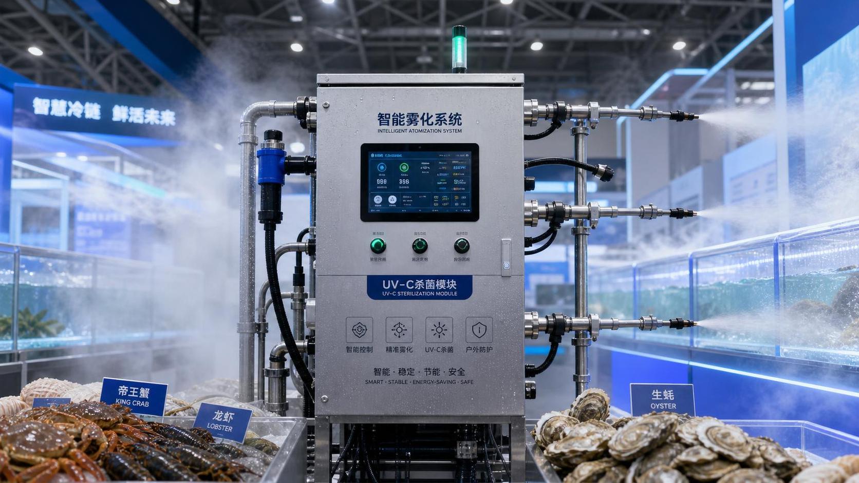 Smart Fogging Systems Draw Buyers at Guangdong Seafood Expo