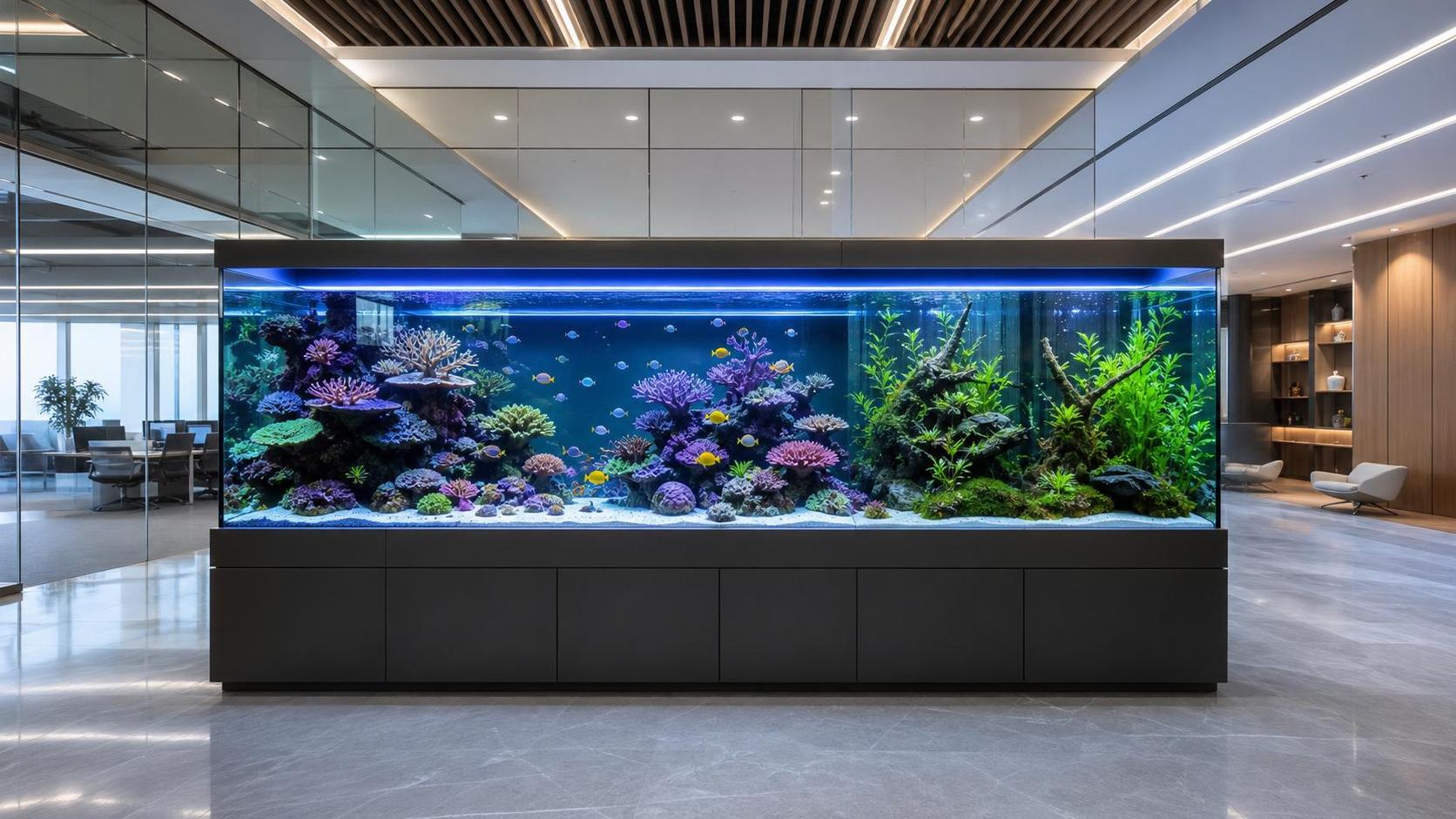 High-Tech Aquariums for Offices: Setup Options, Maintenance Needs, and ROI