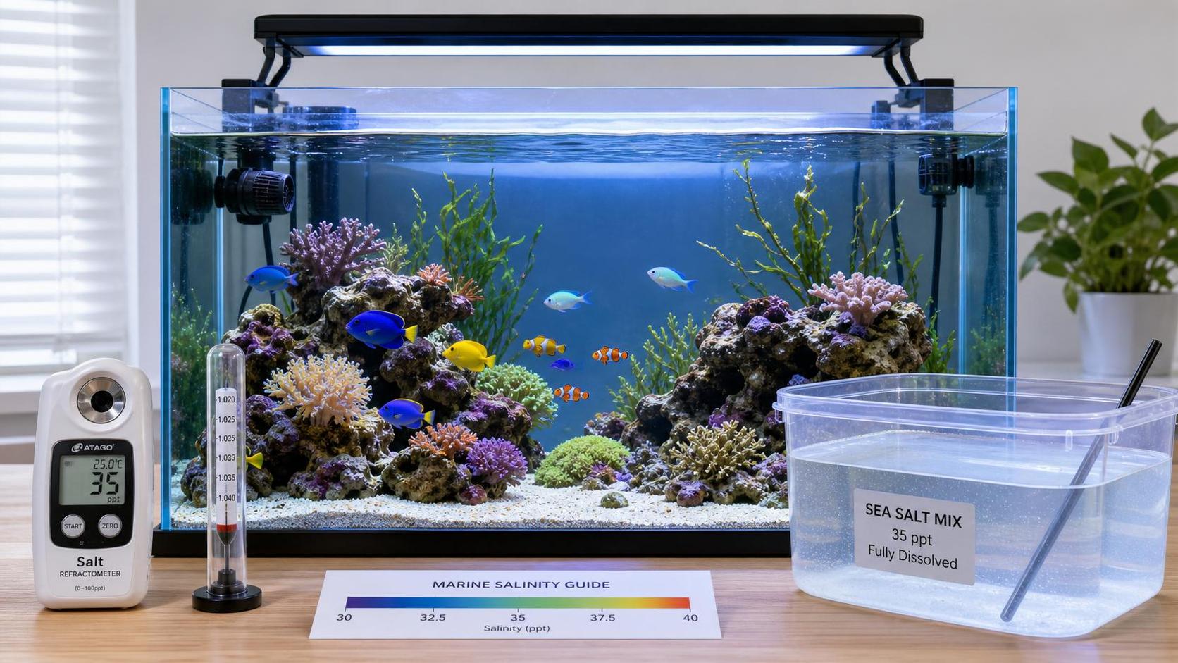 Brackish Water Aquariums Salinity Guide: Ideal Range, Measurement Tips, and Common Mistakes Brackish Water Aquariums Salinity Guide: Ideal Range, Measurement Tips, and Common Mistakes