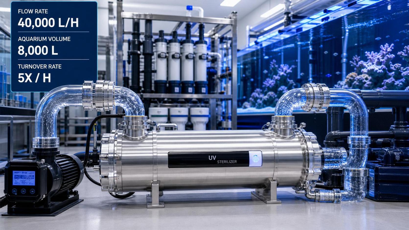 How to Choose Industrial Aquarium Equipment UV Sterilizers for Flow Rate and Tank Volume