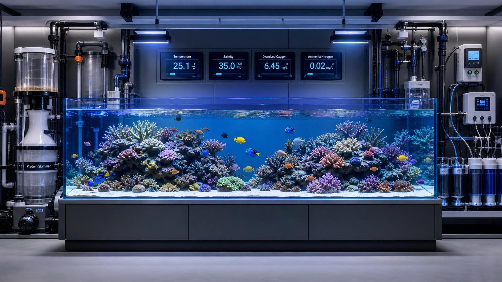 Commercial Aquarium Water Quality Standards: Key Parameters for Stable Marine Systems Commercial Aquarium Water Quality Standards: Key Parameters for Stable Marine Systems