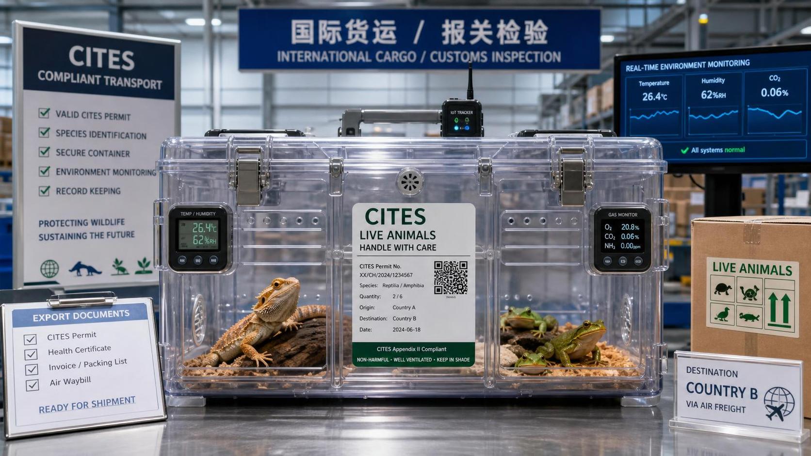 CITES Mandates Live Data Uploads for Reptile and Amphibian Shipments CITES Mandates Live Data Uploads for Reptile and Amphibian Shipments