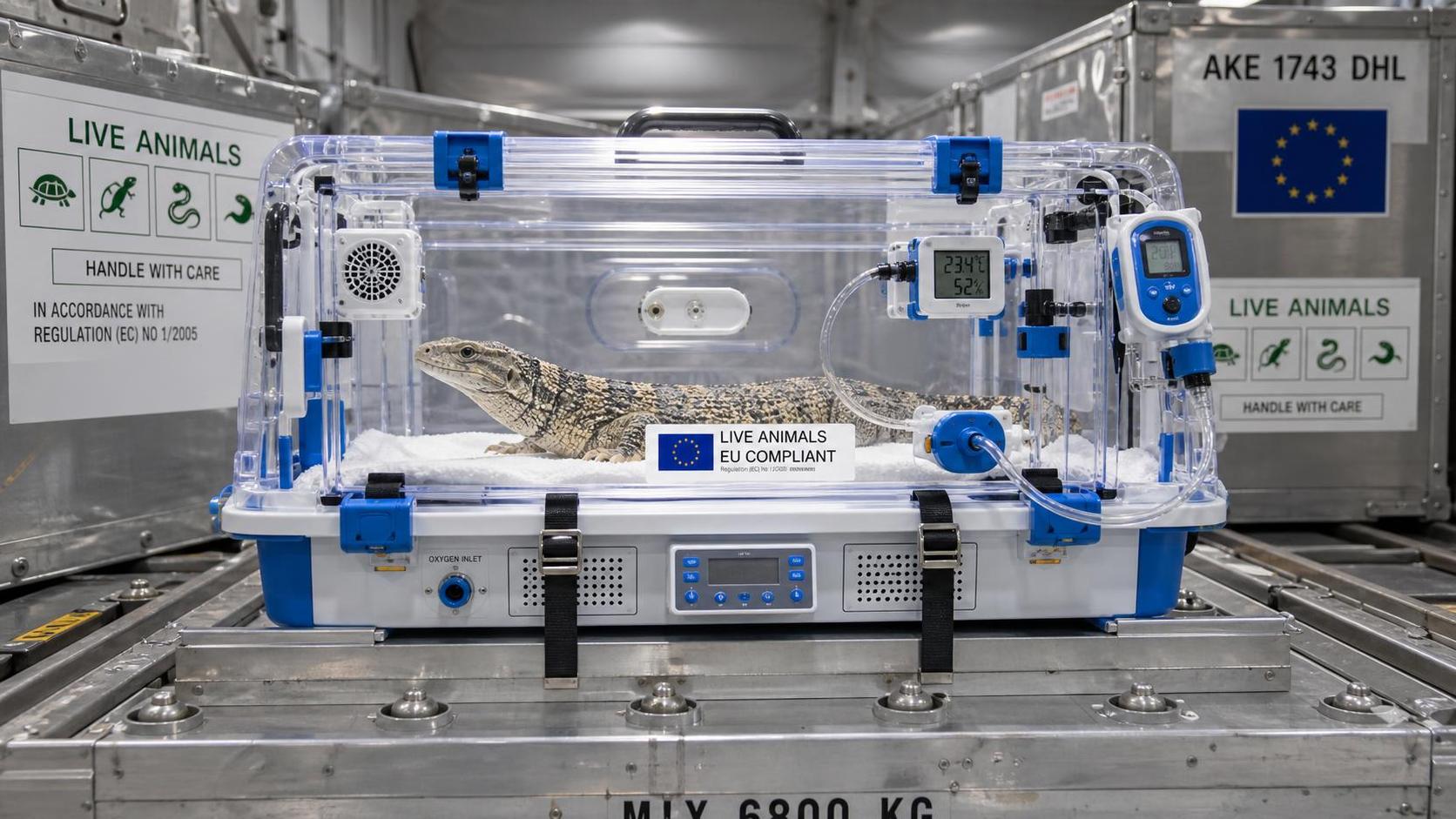 EU Rule Mandates Pet ICU Oxygen Cabins for Reptile Air Cargo EU Rule Mandates Pet ICU Oxygen Cabins for Reptile Air Cargo