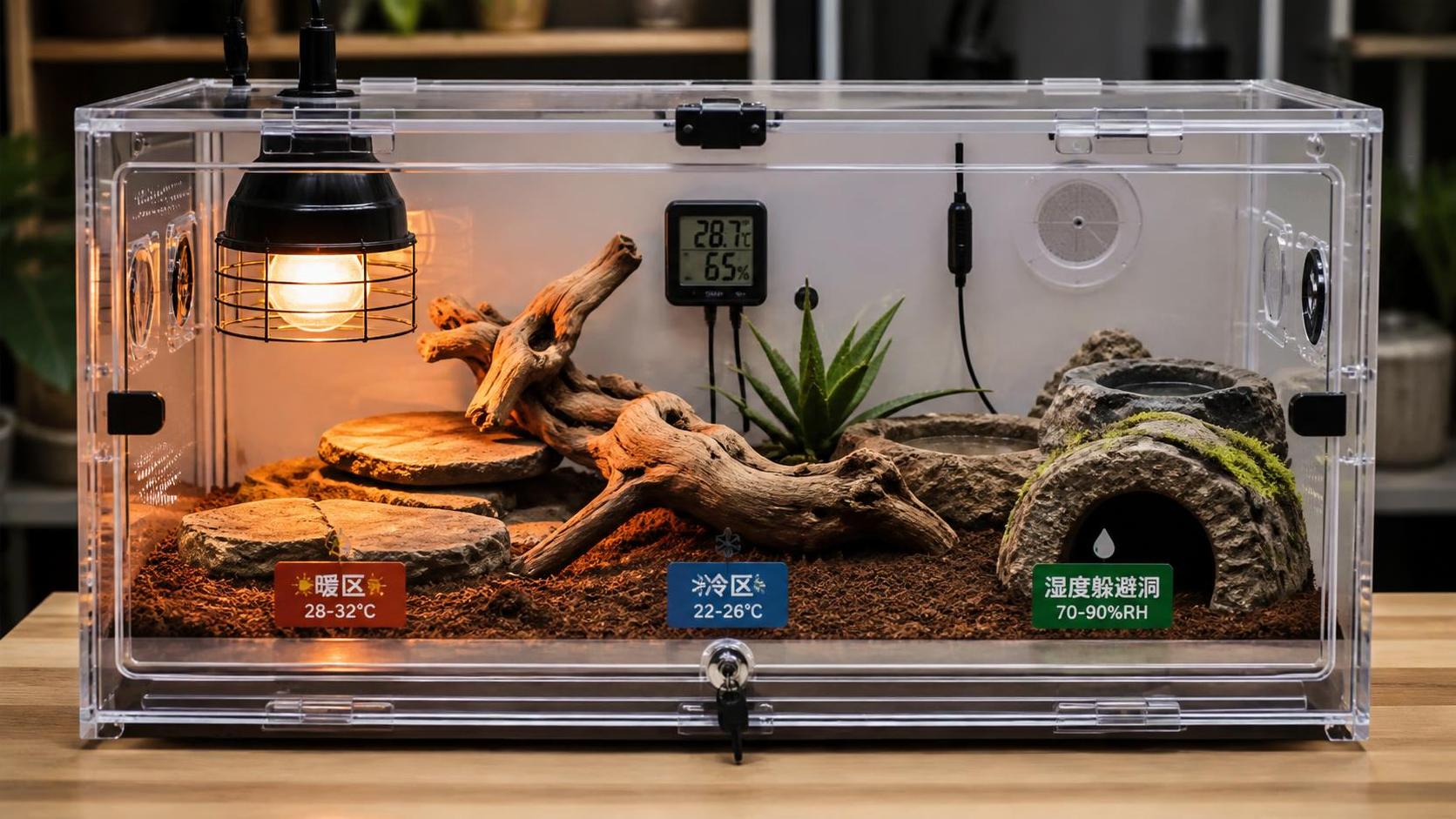 How to Design a Reptile Habitat That Balances Heat, Humidity, and Escape Safety How to Design a Reptile Habitat That Balances Heat, Humidity, and Escape Safety