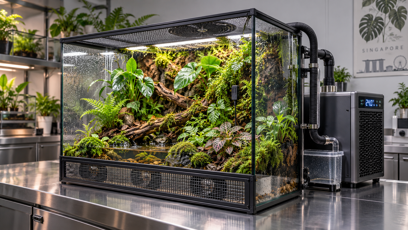 Choosing Amphibian Habitat Systems in Singapore: Cooling and Ventilation