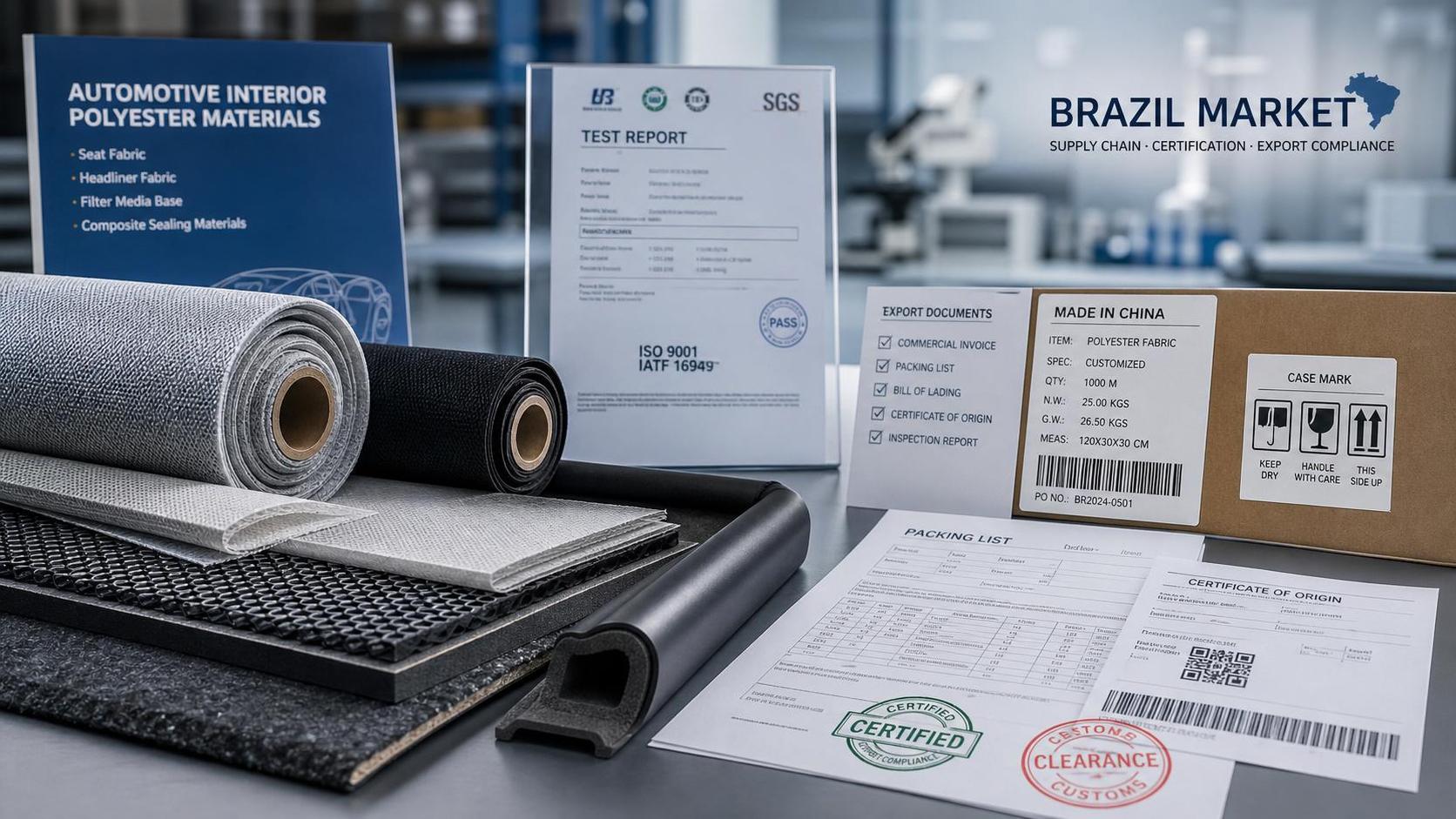 Le Brésil suspend les droits antidumping sur les tissus et fils de polyester chinois