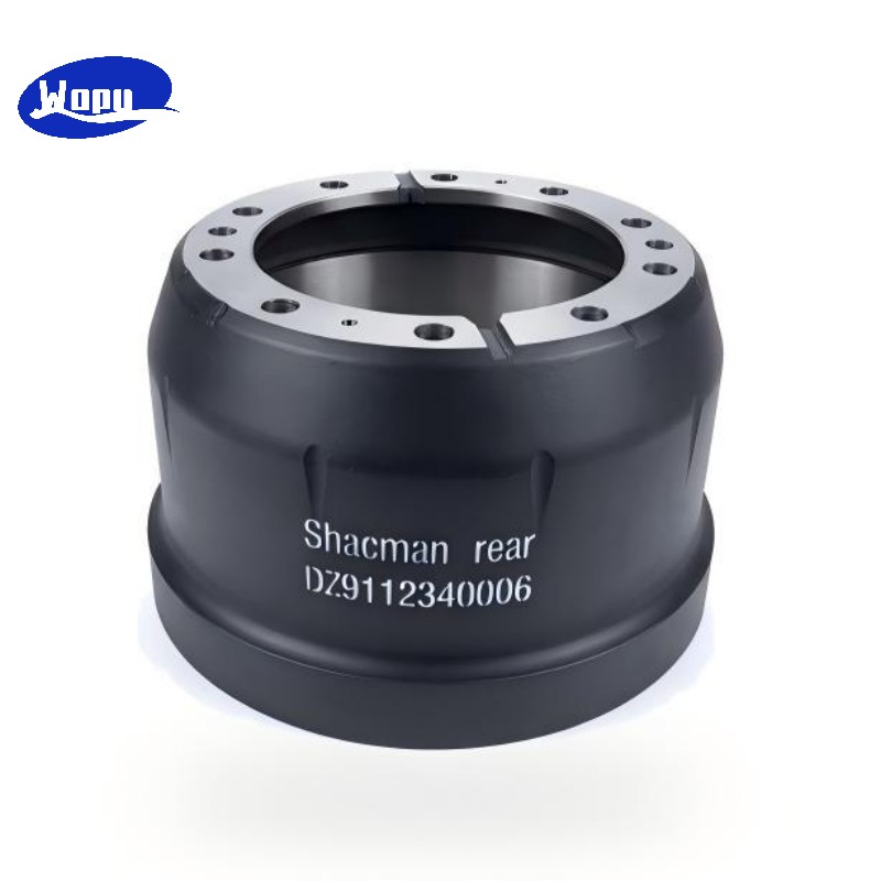 Tambour de frein arrière SHACMAN DZ9112340006 pour pièces du système de freinage de camions lourds