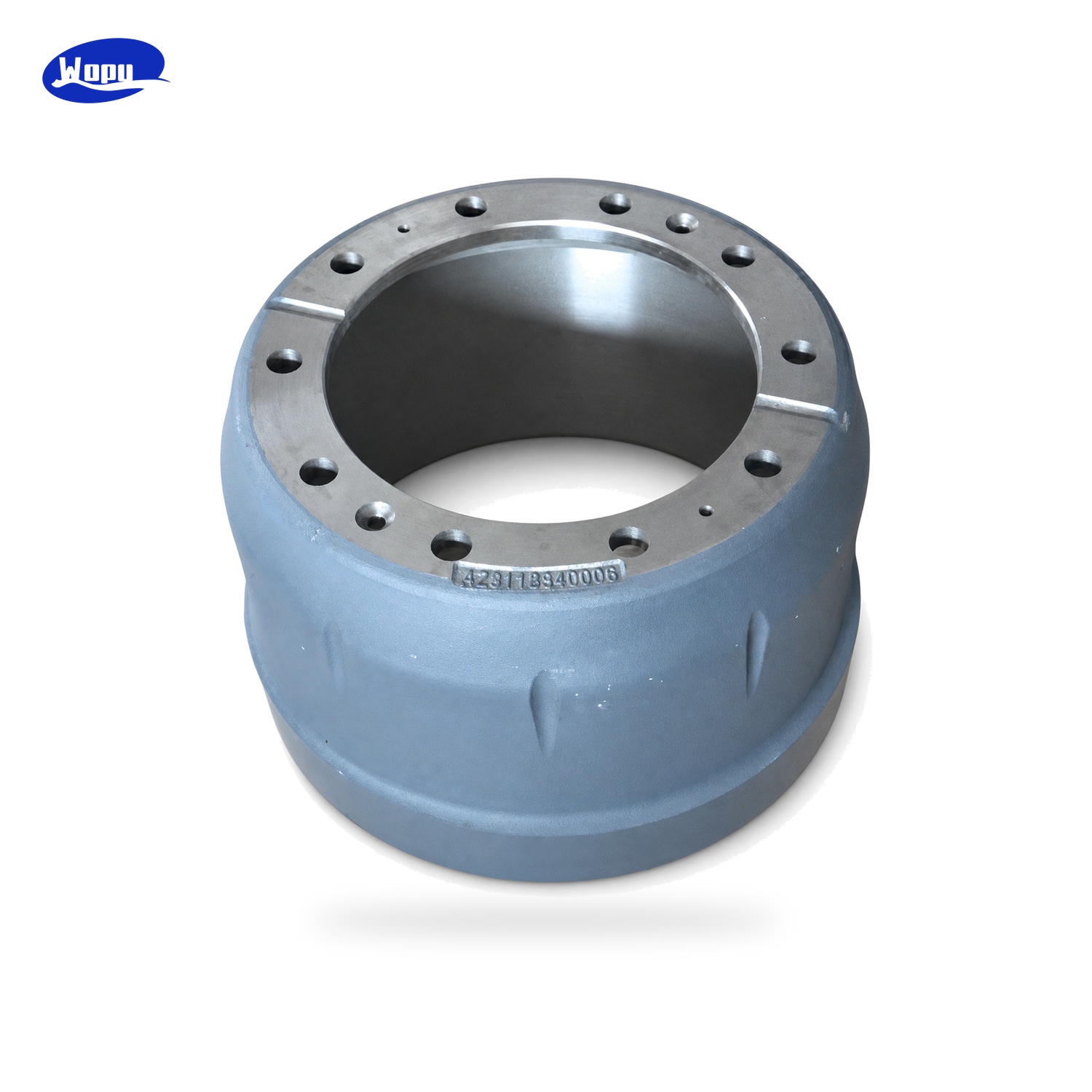 Tambour de frein Sinotruk HOWO AZ9112340006 pour pièces de remplacement du système de freinage d’essieu de poids lourds