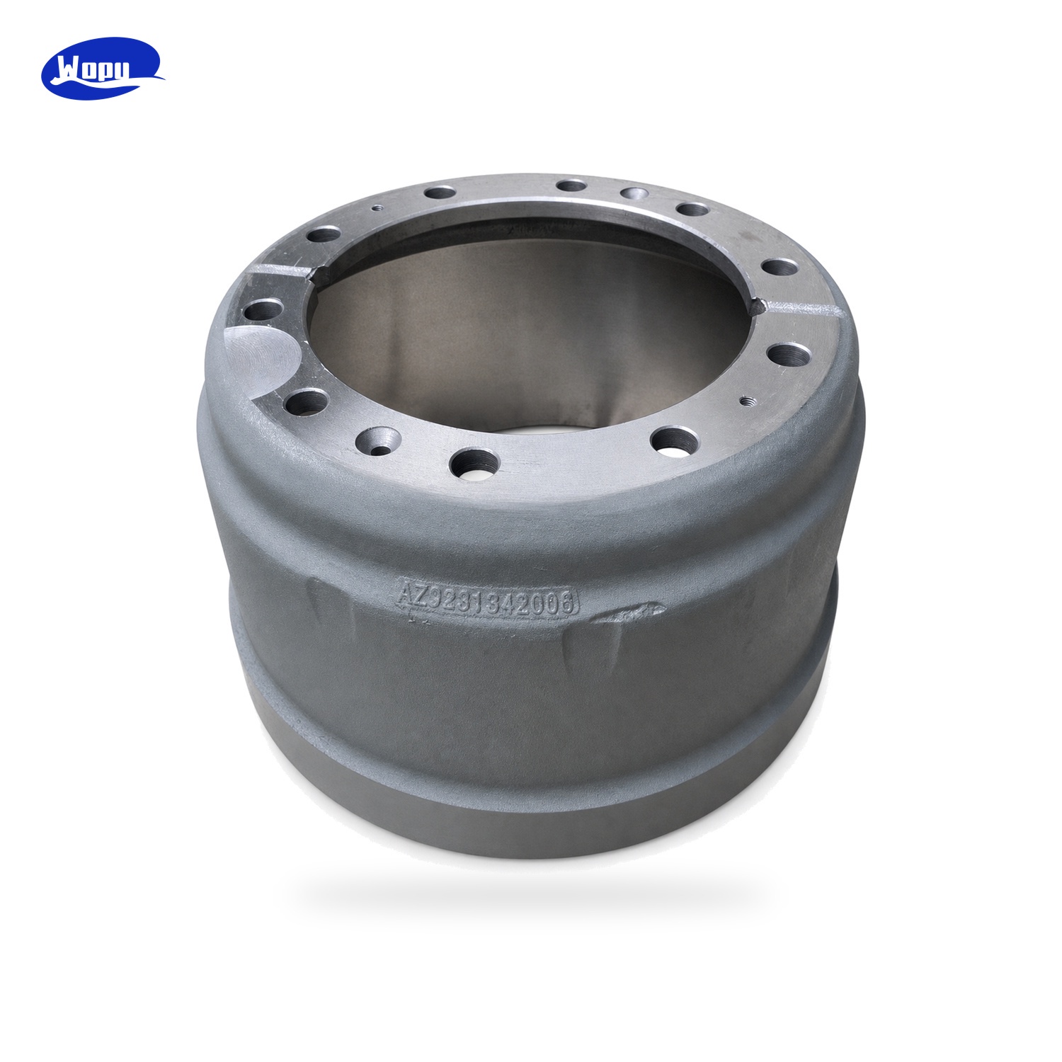 Tambour de frein Sinotruk HOWO AZ9231342006 pour système de freinage d’essieu arrière de poids lourd