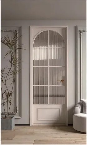 M4-باب مفصلي من الألومنيوم بفاصل حراري على الطراز الفرنسي-قابل للتخصيص M4-French-Style-Thermal-Break-Aluminum-Casement-Door-Customizable