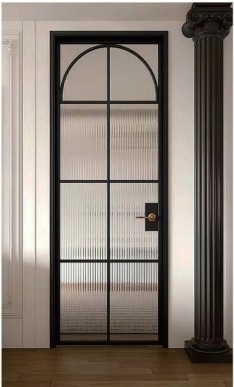 M4-باب بمفصلات من الألومنيوم بفاصل حراري على الطراز الفرنسي-قابل للتخصيص M4-French-Style-Thermal-Break-Aluminum-Casement-Door-Customizable