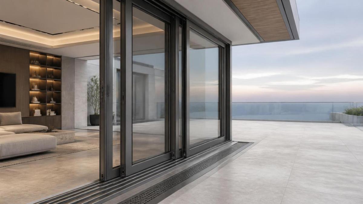 Aluminum Sliding Doors for Wide Openings: Sizing, Track Design, and Load Limits أبواب ألمنيوم منزلقة للفتحات الواسعة: مقاسات الألواح، تصميم المسارات، وحدود التحميل