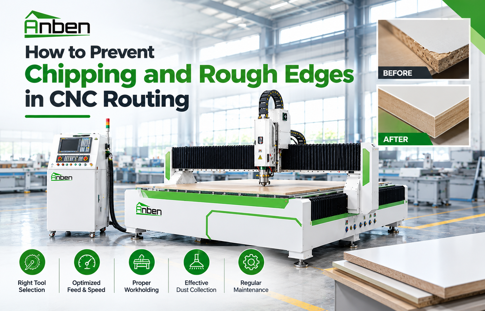 How to Prevent Chipping and Rough Edges in CNC Routing