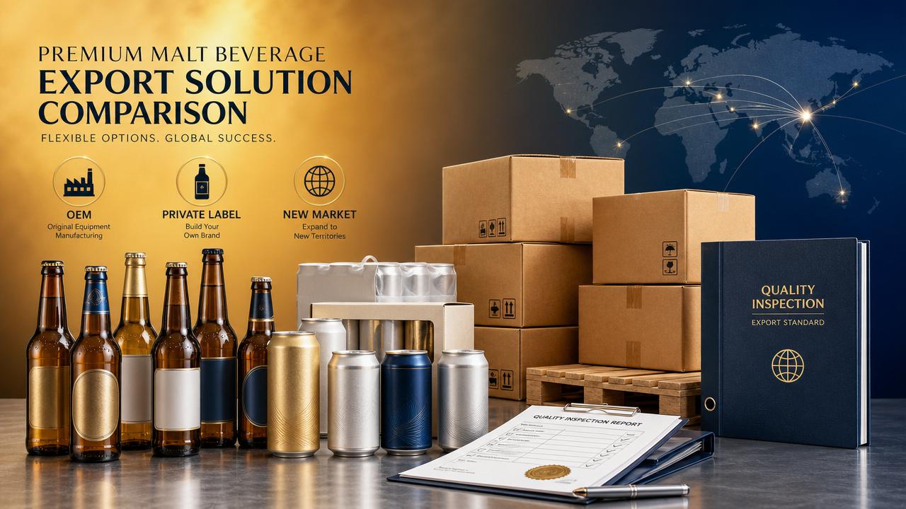 Bebida de malta OEM vs marca privada: cómo elegir para nuevos mercados
