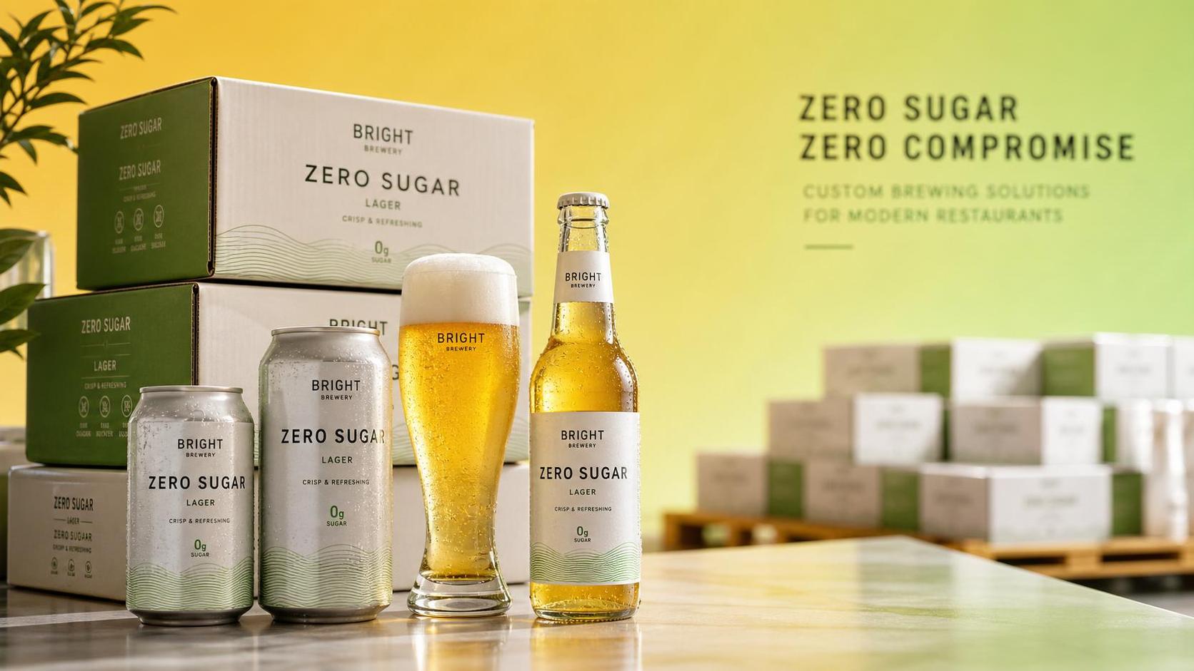 ¿Ofrecen las fábricas de cerveza chinas OEM de cerveza sin azúcar para restaurantes?