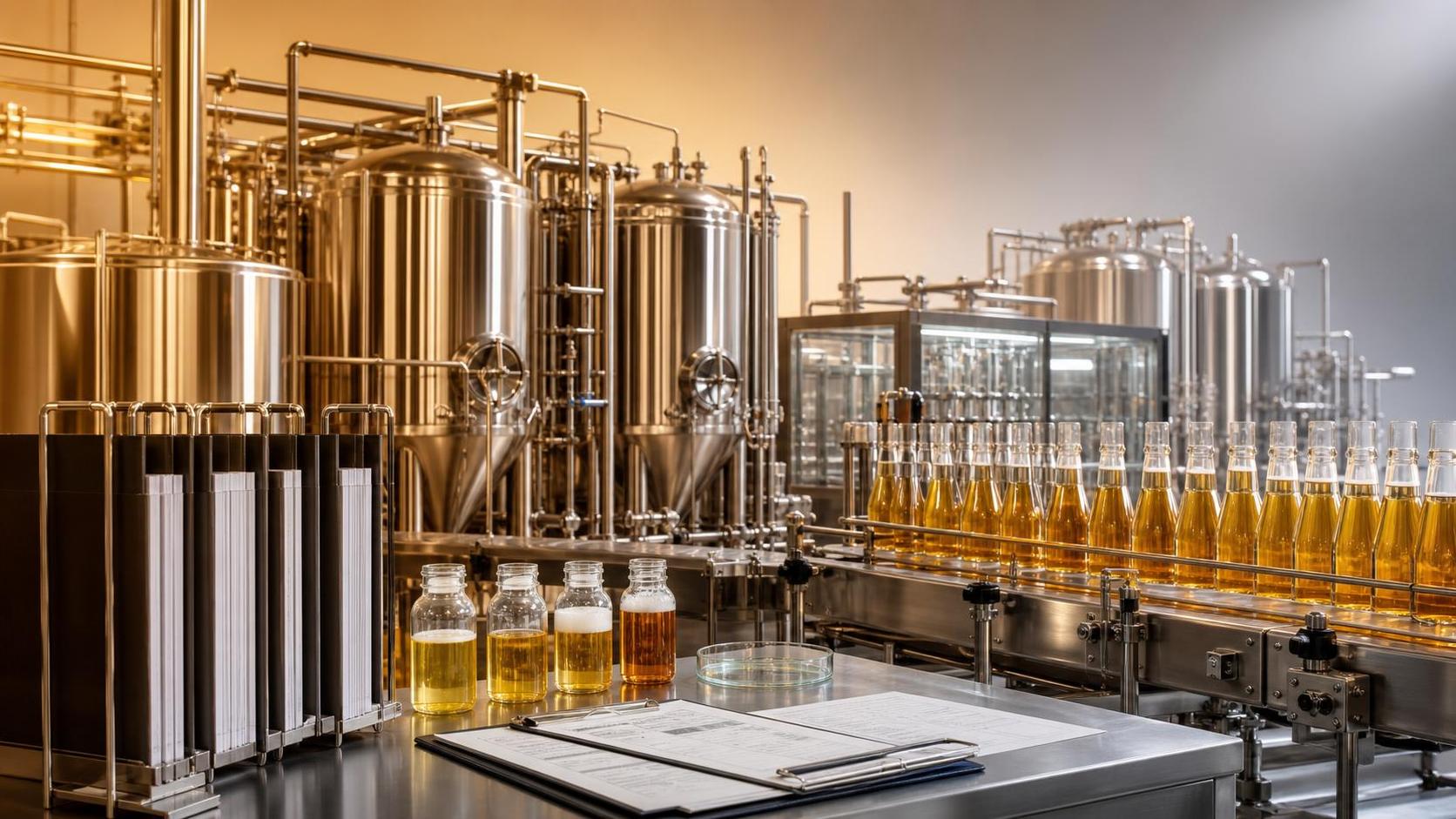 ¿Qué certificaciones son más importantes para un fabricante por contrato de cerveza lager de alta concentración?