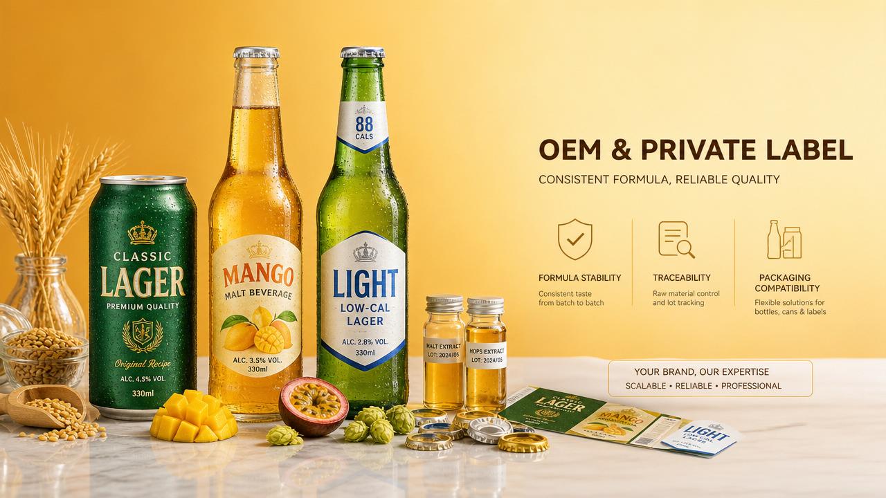 OEM против Private Label для солодовых напитков: сравнение ключевых рисков качества