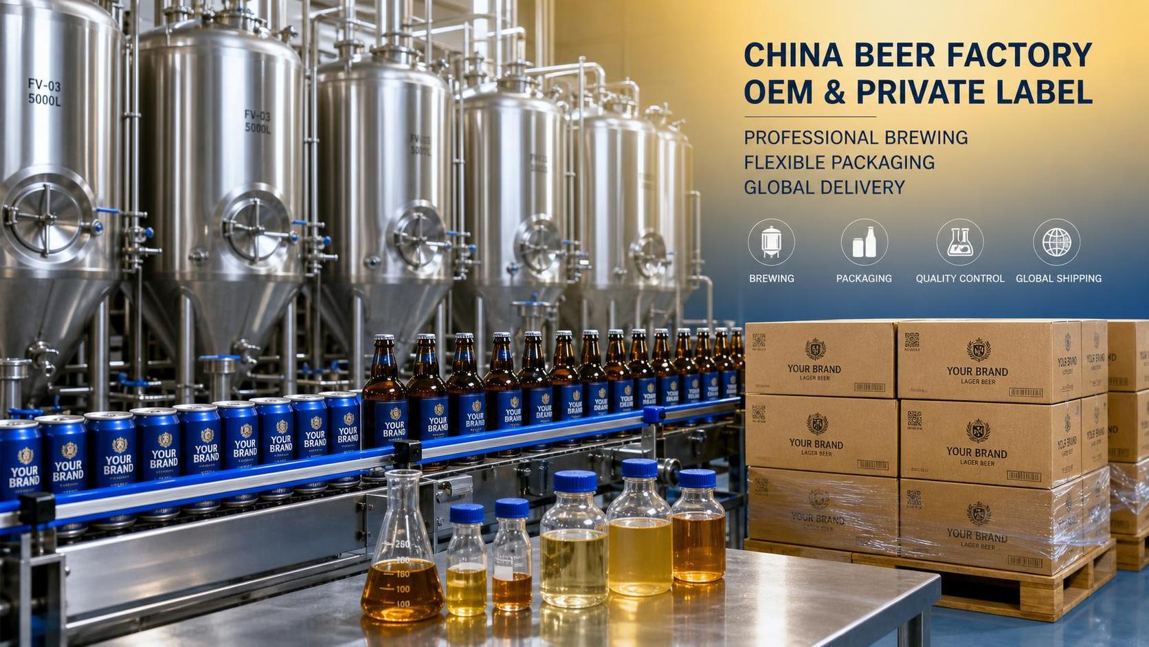 Как оценить китайскую пивоварню для OEM-производства и выпуска пива под собственной торговой маркой?