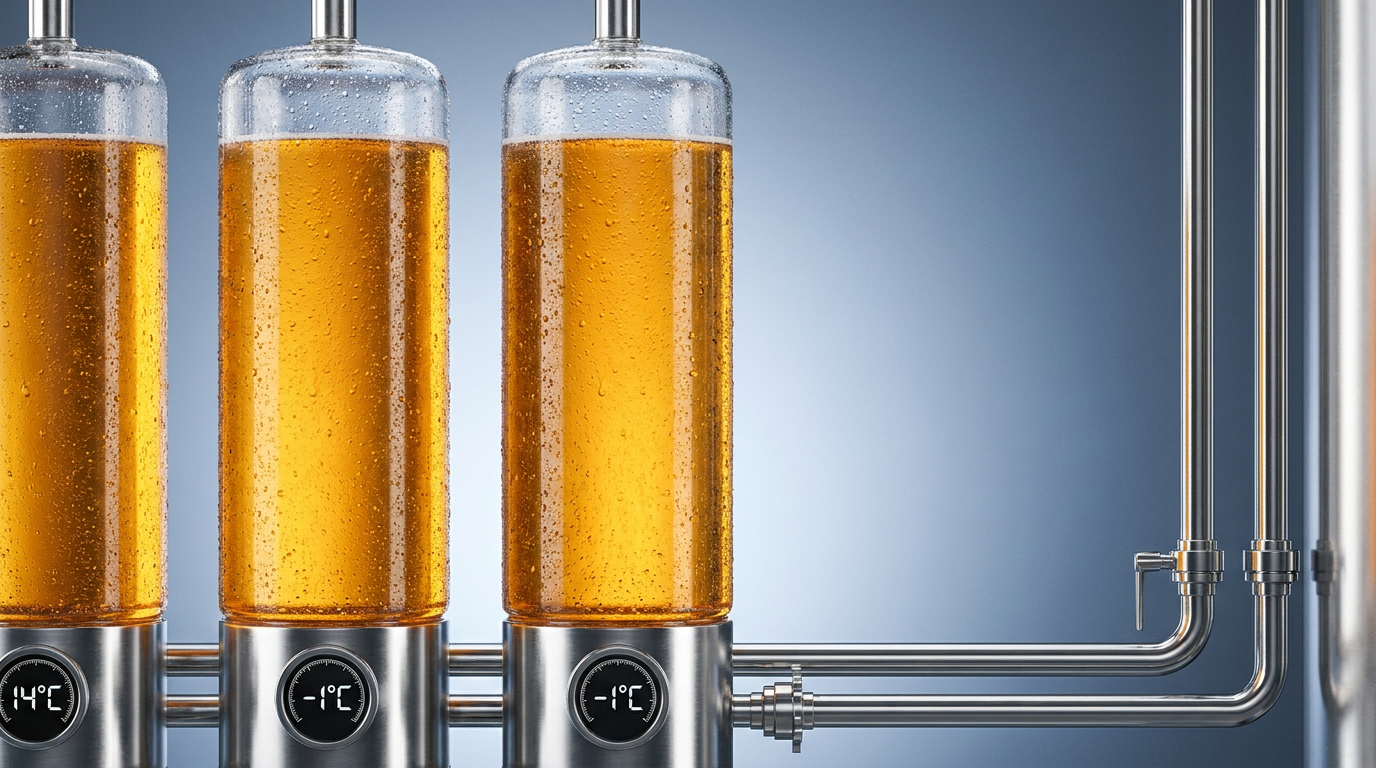 糖質ゼロクラフトビールのバッチは低温保管中に白濁・沈殿することがあります—それを防ぐ酵母株とコンディショニングのコツはこちら
