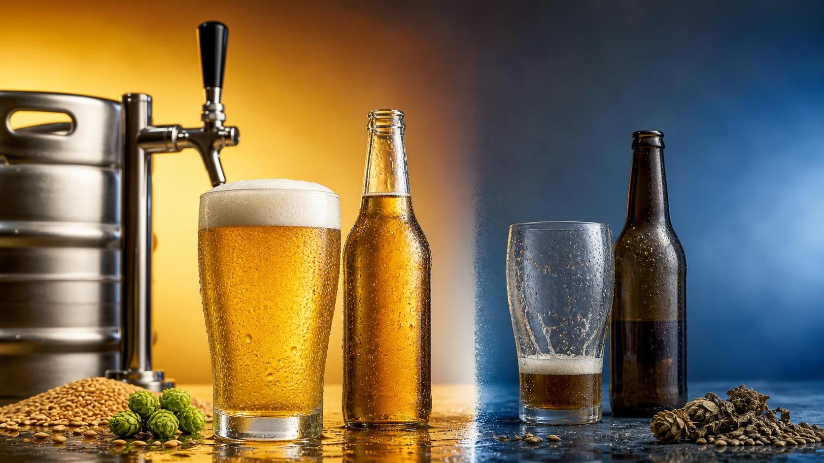 ラガービールが苦く、または平坦な味わいになるのはなぜ？よくある原因と簡単な対処法