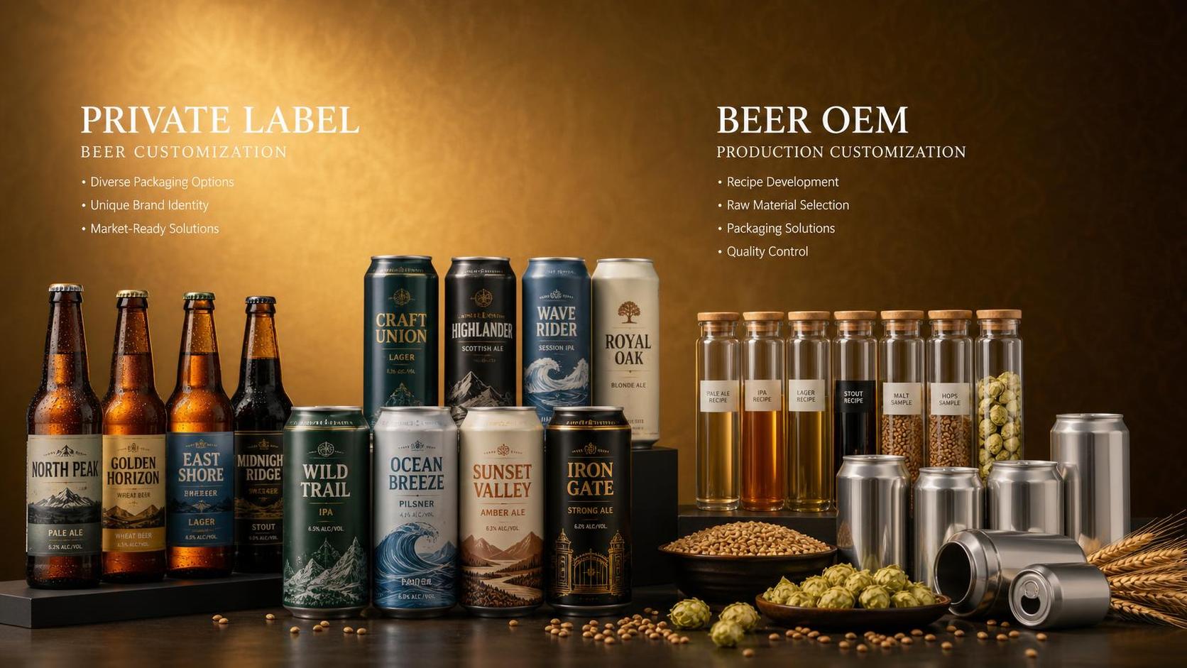 ビールOEMとプライベートブランド：本当の違いとは？