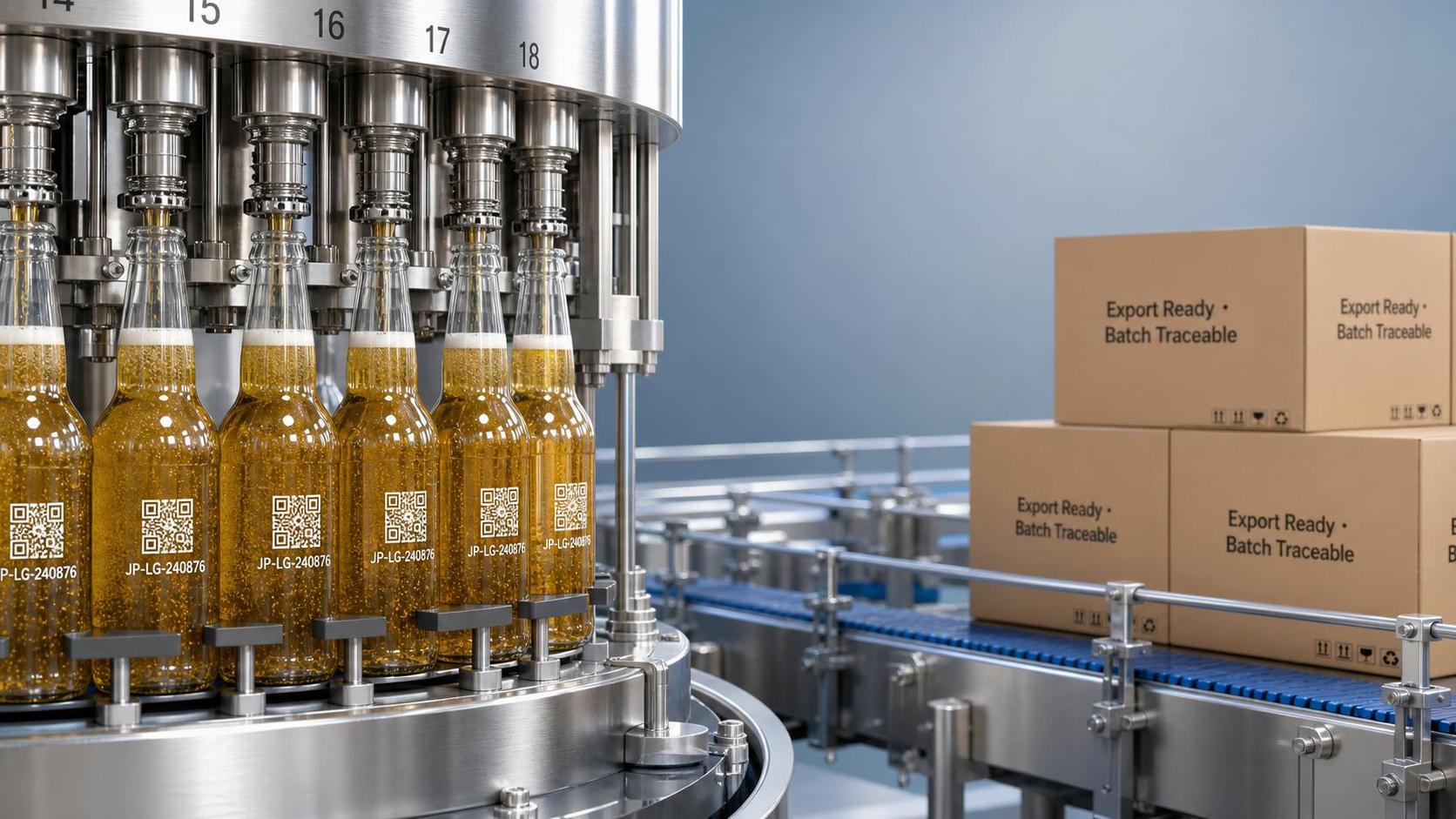 中国ビールOEMは、輸出向けラガーブランドのロットトレーサビリティに対応していますか？