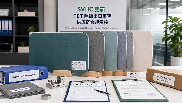 ECHA SVHC Update Puts PET Desk Divider Exports Under Review