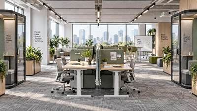 How Open-Plan Workplace Design Can Improve Productivity Without Raising Noise