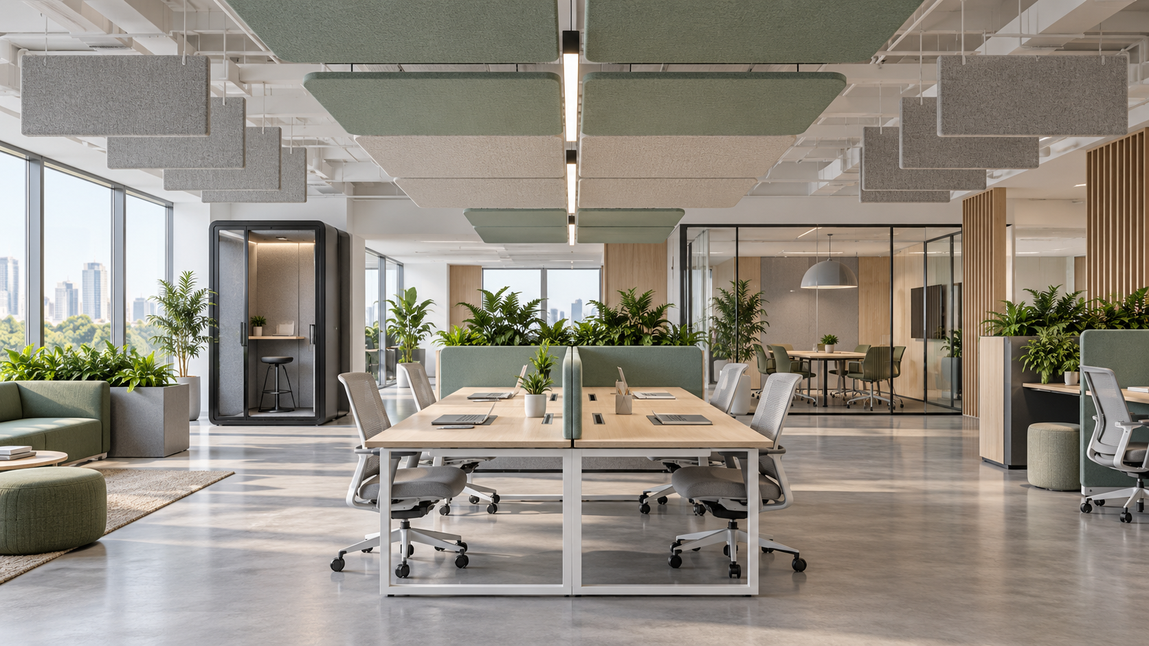 Open-Plan Acoustics Design: Reducing Speech Noise Without Blocking Teamwork