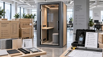 What to Audit Before Choosing a Soundproof Phone Booth Factory for Office Projects