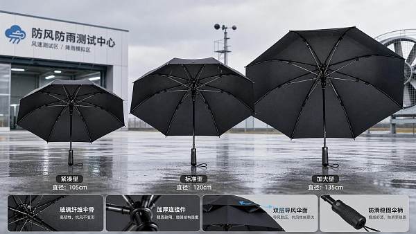 How to Choose Fiberglass Windproof Umbrellas: Frame Strength, Canopy Size, and Wind Rating