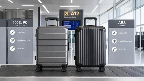 100% PC vs ABS: Best Carry-on Luggage Shell Material for Impact and Weight