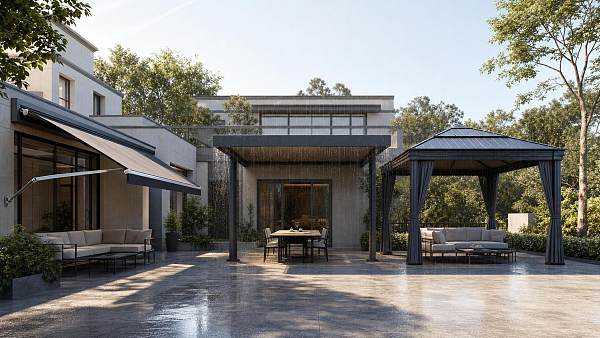 Patio Outdoor Awnings and Canopies: Which Styles Work Best for Wind, Sun, and Rain?