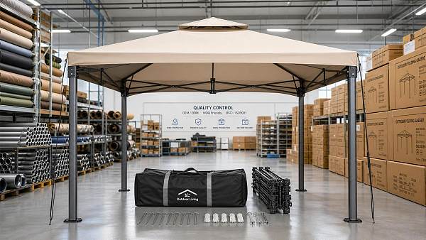 Pop-Up Gazebos Factory Selection Guide: Frame Strength, Fabric, MOQ, and OEM Options