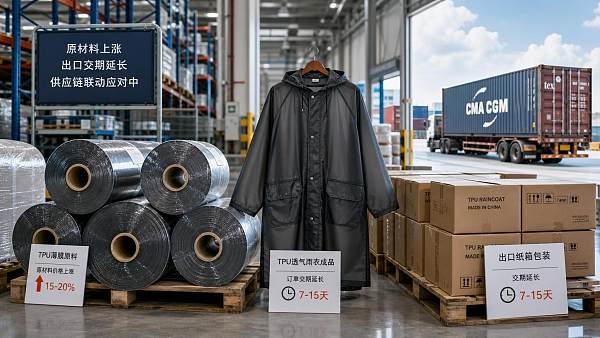 MDI Spike Extends TPU Raincoat Export Lead Times
