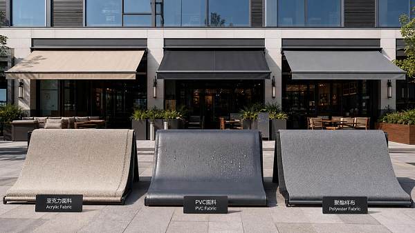 Outdoor Awning Fabrics Cost Breakdown: Acrylic vs PVC vs Polyester