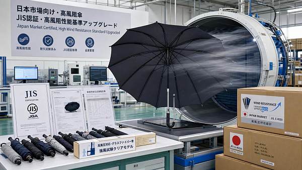 Japan Raises JIS Windproof Umbrella Standard to Class 4