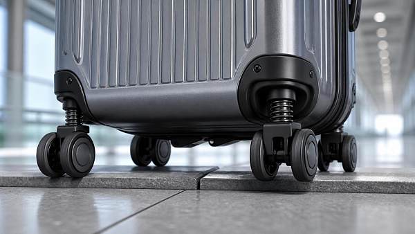 How Does a Suitcase Suspension Mechanism Reduce Impact on Wheels and Shell?
