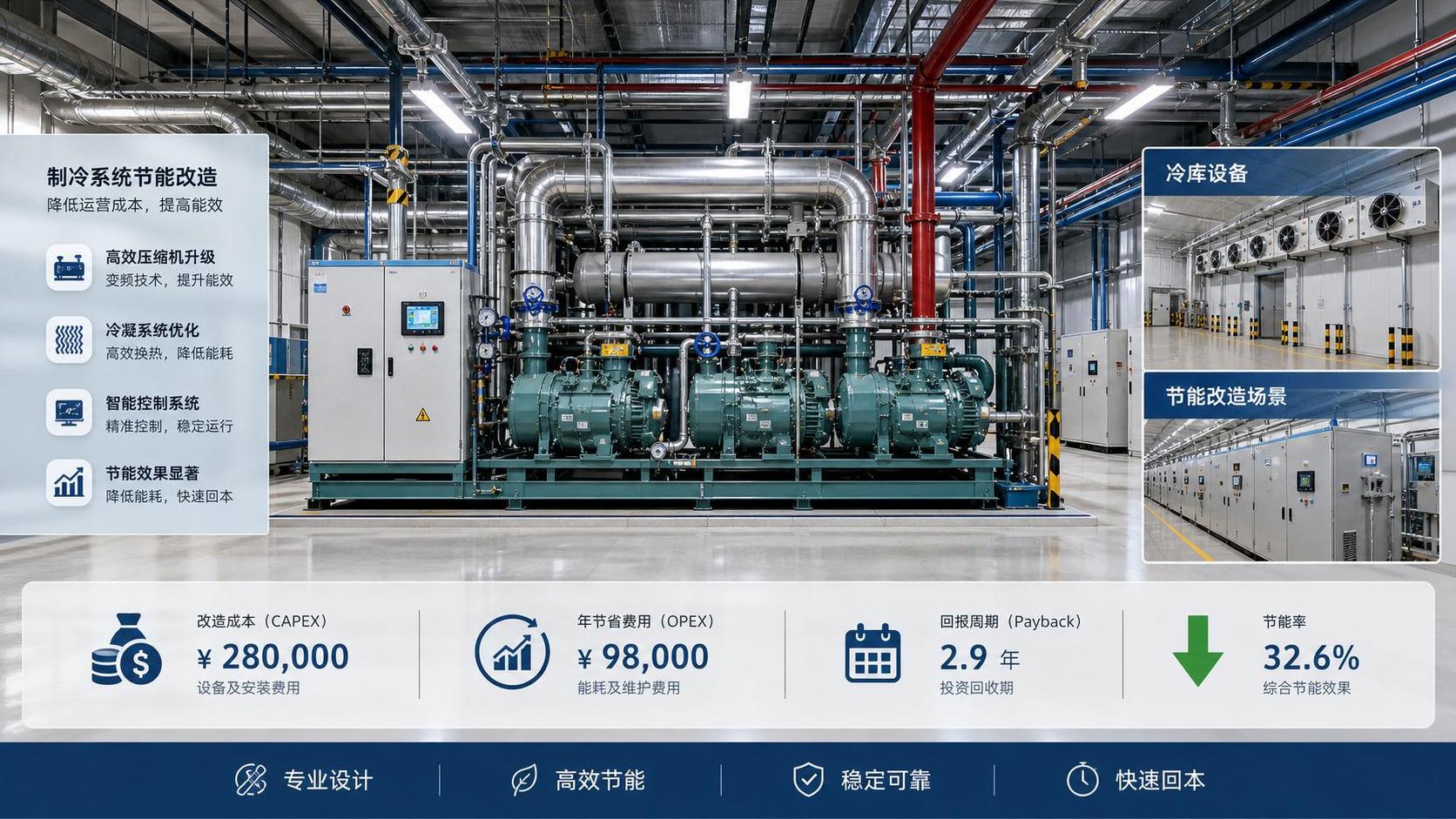 Refrigeration Retrofit Cost: What Drives CAPEX and Payback in 2026?