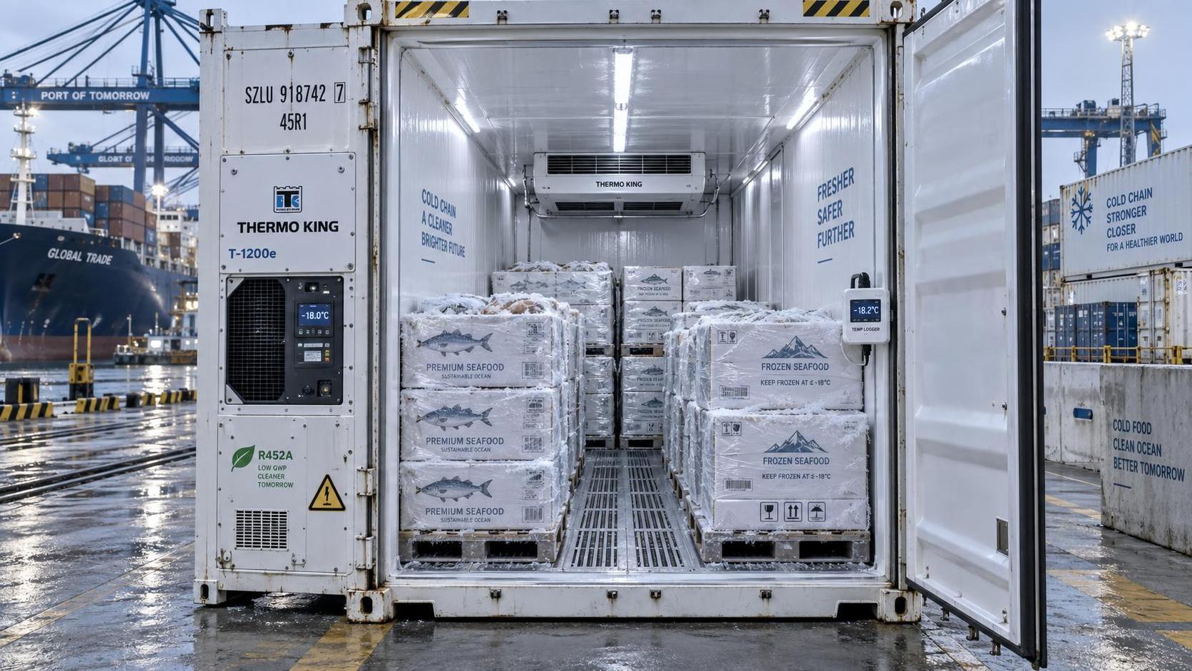 How reefer container chillers protect seafood quality during export