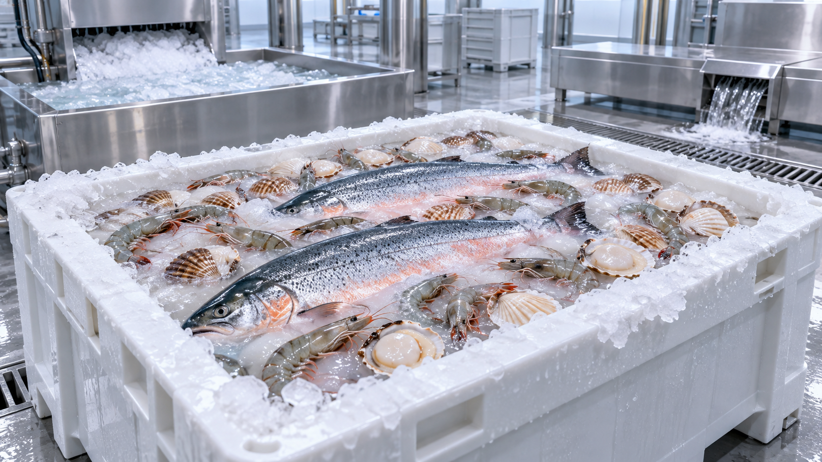 Which seafood preservation ice best protects delicate catches?
