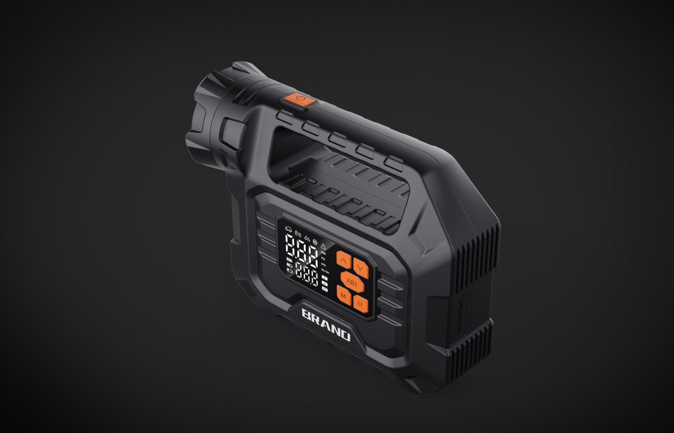 Hochleistungs-Schnellaufpumpgerät für Reifen, Autobatterie-Booster, Powerbank und Starthilfe mit Luftpumpe APS-357