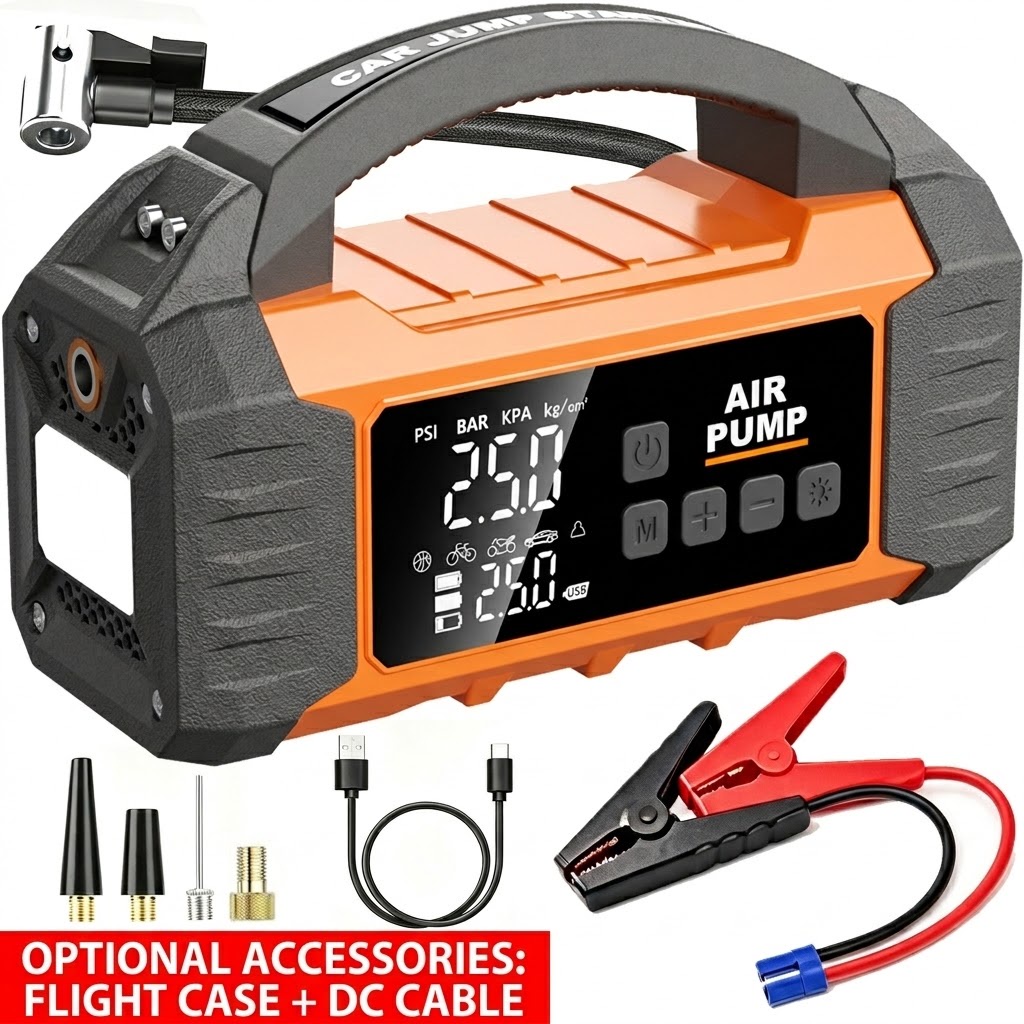 2-in-1-Starthilfe & Luftkompressor APS-336