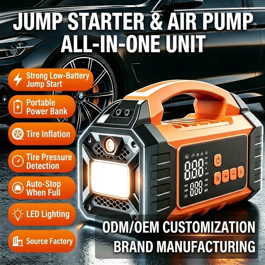 2-in-1-Starthilfe & Luftkompressor APS-336
