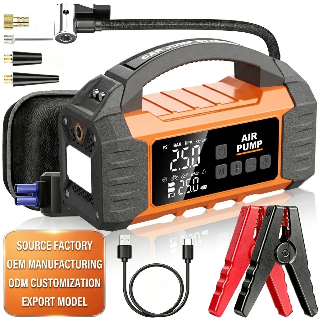 2-in-1-Starthilfe & Luftkompressor APS-336