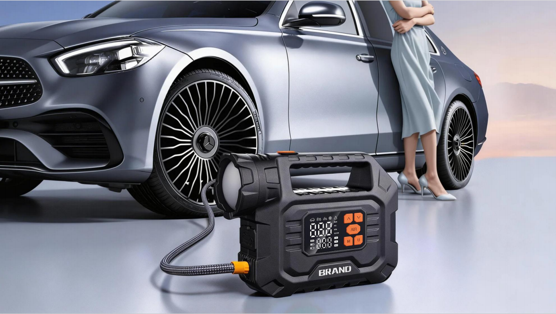 Options d’alimentation du gonfleur à air : 12 V, batterie ou secteur pour les interventions sur site