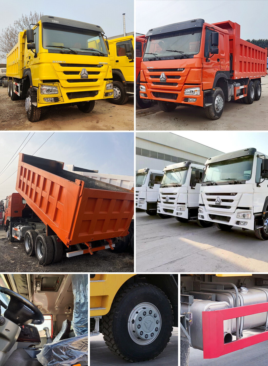 Sinotruk Howo 10 Wheels 375HP Dump Truck 6x4 30 Ton Tipper Truck