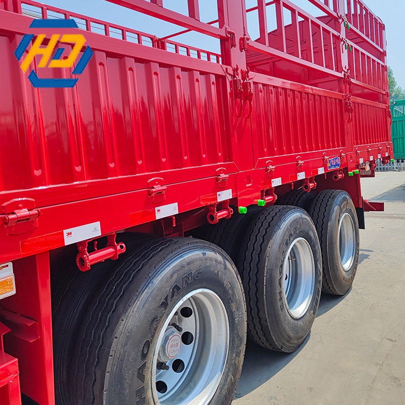 3 Axles Fence Flatbed Trailer