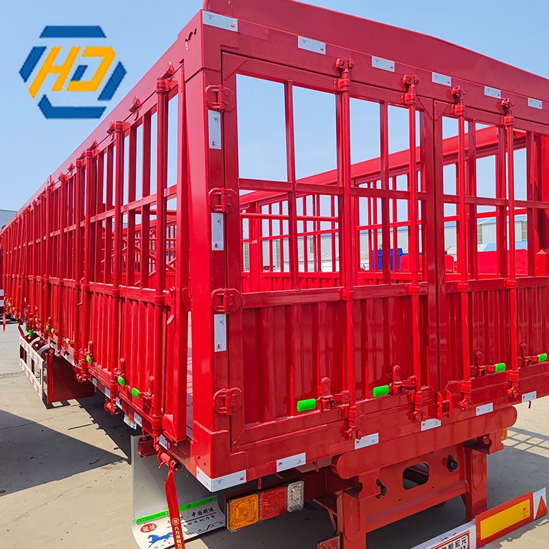 3 Axles Fence Flatbed Trailer